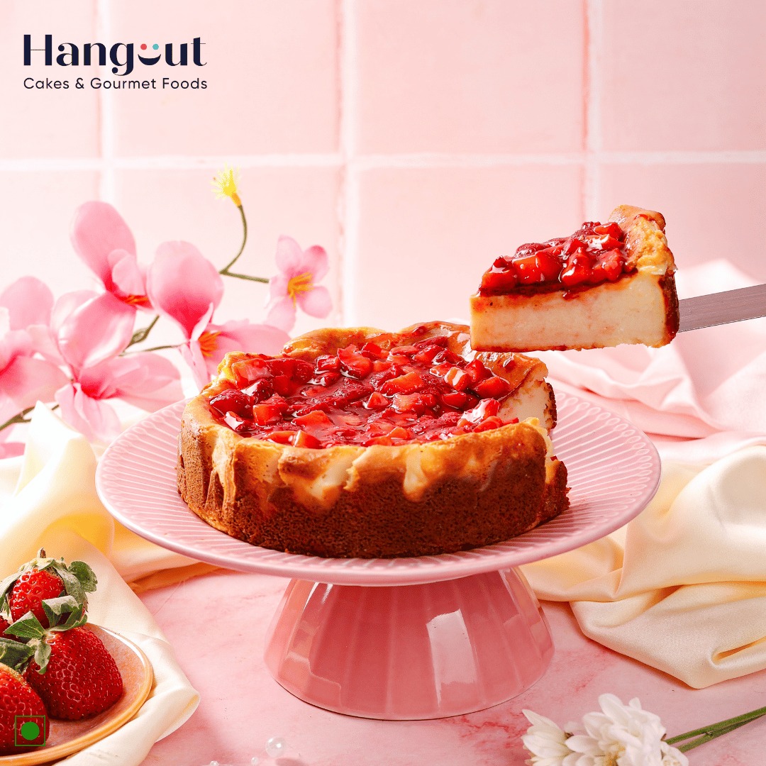 Strawberry Basqued Cheesecake Pastry | Strawberry Pastry
